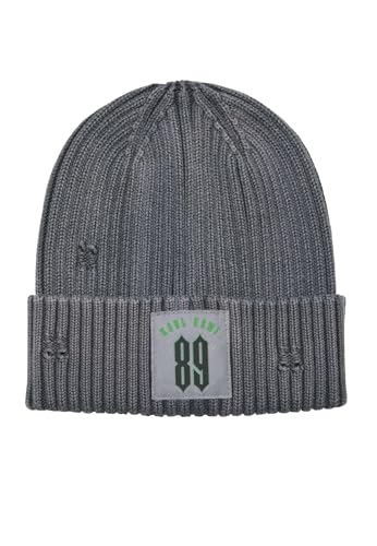Karl Kani Retro Distressed Woven Beanie Black, one Size von Karl Kani
