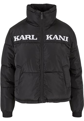 Karl Kani Damen KW-JK012-001-01 KK Retro Essential Puffer Jacket Black, XS von Karl Kani