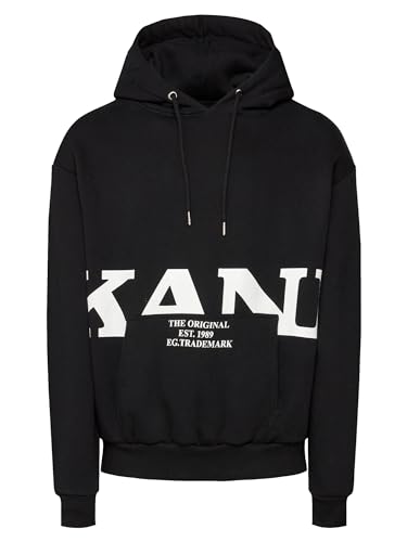 Karl Kani Retro Hoody Kapuzenpullover (DE/NL/SE/PL, Alphanumerisch, L, Regular, Regular, Black) von Karl Kani