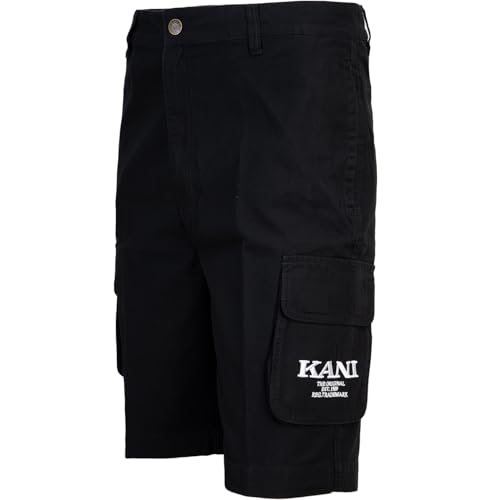 Karl Kani Retro Washed Cargo Shorts (DE/NL/SE/PL, Alphanumerisch, XS, Regular, Regular, Black) von Karl Kani
