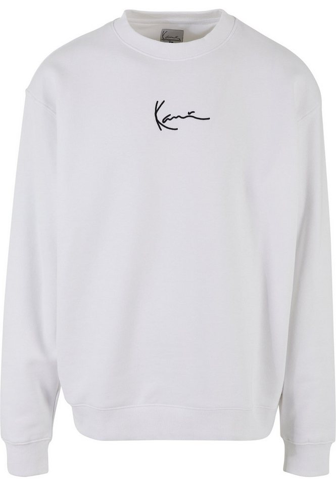 Karl Kani Rundhalspullover Karl Kani Herren KKMQ12003WHT Small Signature Crew (1-tlg) von Karl Kani