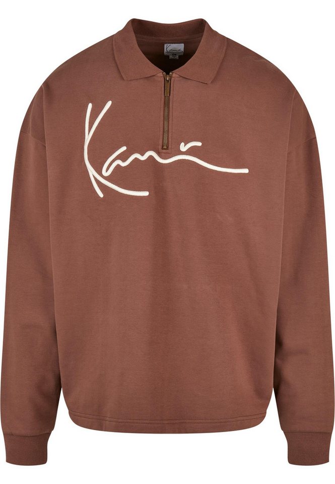 Karl Kani Rundhalspullover Karl Kani Herren KM214-019-1 Signature Troyer brown (1-tlg) von Karl Kani