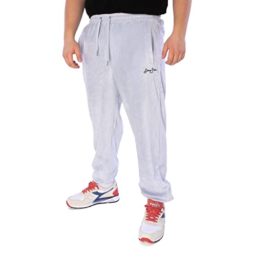 Karl Kani Sean John Classic Logo Velours Hose Herren Jogginghose (M, Light Blue) von Karl Kani