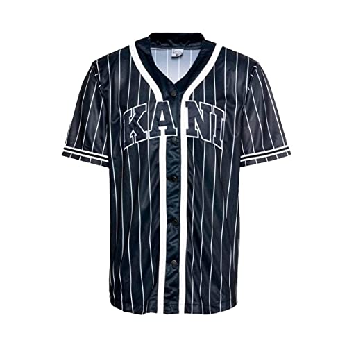 Karl Kani Serif Pinstripe Baseball Jersey - XS von Karl Kani