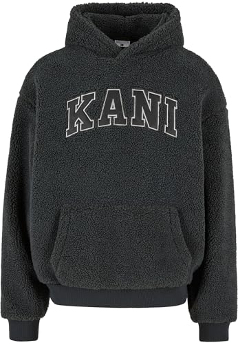 Karl Kani Serif Teddy Hoodie Anthracite, XL von Karl Kani