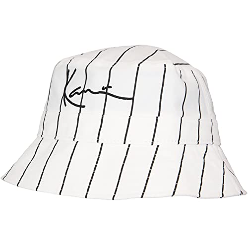 Karl Kani Signature Bucket Hat Fischerhut (one Size, White/Black) von Karl Kani