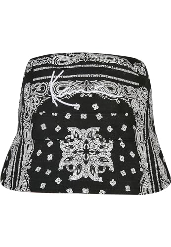 Karl Kani Accessoires KA223-026-1 Signature Paisley Reversible Bucket Hat Black/White/Dark Taupe, one Size von Karl Kani