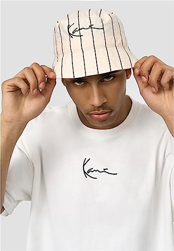 Karl Kani Signature Pinstripe Hut Bucket (Einheitsgröße, Cream) von Karl Kani