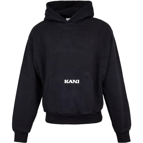 Karl Kani Small Retro Hoody Kapuzenpullover (DE/NL/SE/PL, Alphanumerisch, S, Regular, Regular, Black) von Karl Kani