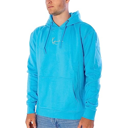 Karl Kani Small Signature Essential Hoodie Herre Kapuzenpullover Light Blue, XXL von Karl Kani