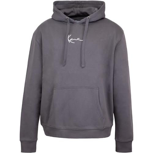 Karl Kani Small Signature Hoody Kapuzenpullover (DE/NL/SE/PL, Alphanumerisch, L, Regular, Regular, Anthracite) von Karl Kani