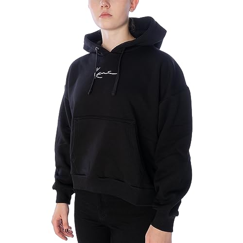 Karl Kani Small Signature OS Hoodie Damen Kapuzenpullover schwarz, XS von Karl Kani