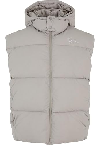 Karl Kani Small Signature Puffer Vest light grey, S von Karl Kani