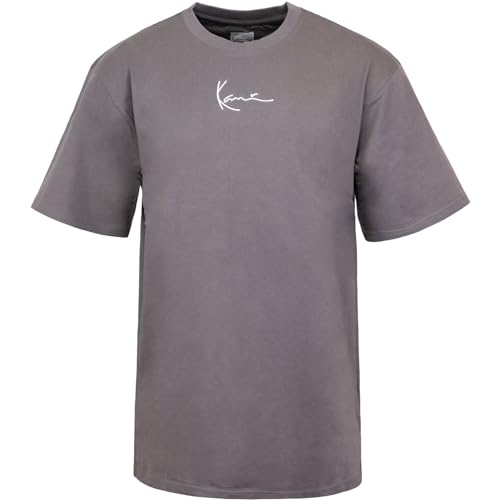 Karl Kani Small Signature T-Shirt (DE/NL/SE/PL, Alphanumerisch, L, Regular, Regular, Anthracite) von Karl Kani