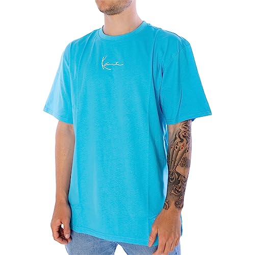 Karl Kani Small Signature T-Shirt Herren Shirt Light Blue, XL von Karl Kani