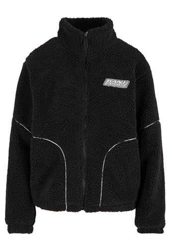 Karl Kani Sport Patch Teddy Block Trackjacket Black/lightgrey, L von Karl Kani