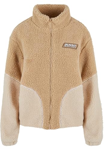 Karl Kani Sport Patch Teddy Block Trackjacket Sand/Light Sand, S von Karl Kani