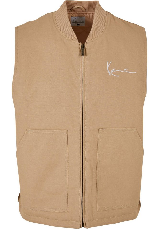 Karl Kani Steppweste Karl Kani Herren KM231-044-1 KK Chest Signature Vest sand (1-tlg) von Karl Kani