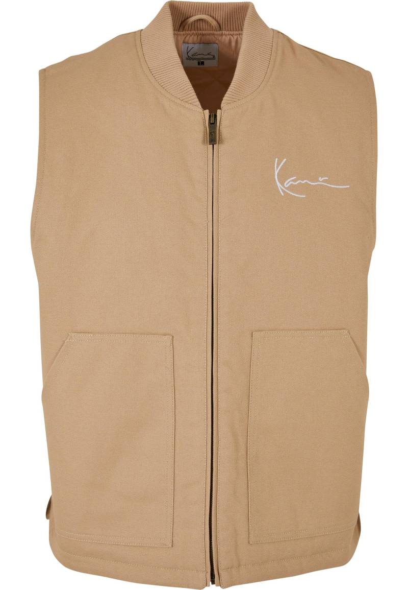 Karl Kani Steppweste "Karl Kani Herren KM231-044-1 KK Chest Signature Vest sand", 1 Stk. von Karl Kani