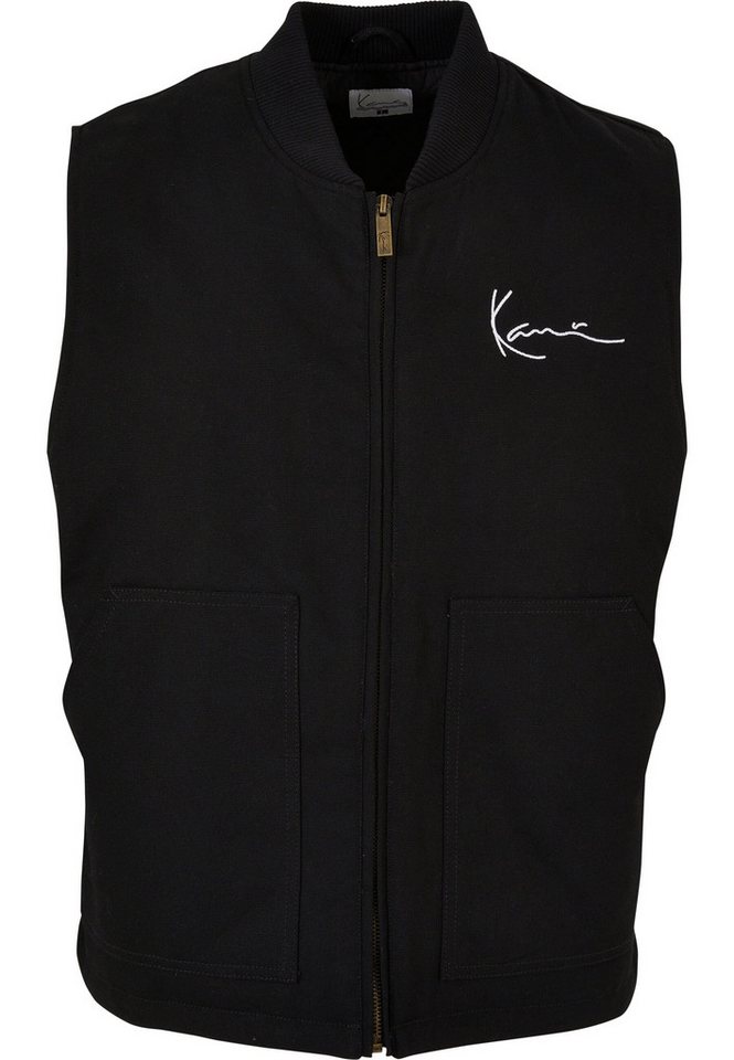Karl Kani Steppweste Karl Kani Herren KM231-044-3 KK Chest Signature Vest black (1-tlg) von Karl Kani