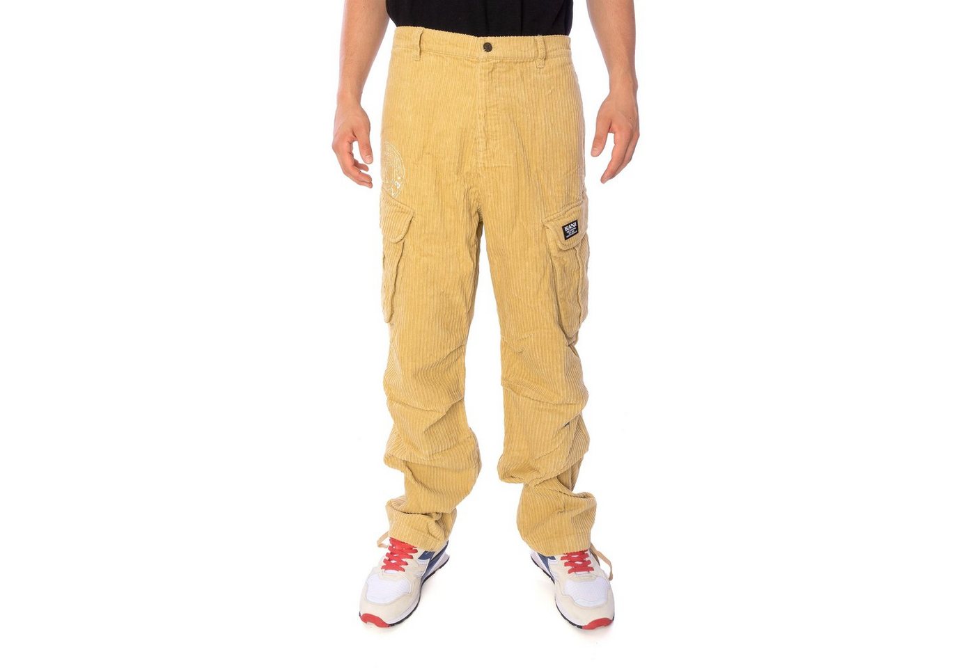 Karl Kani Stoffhose Karl Kani Retro Corduroy Cargo Pant Hose Herren sand von Karl Kani