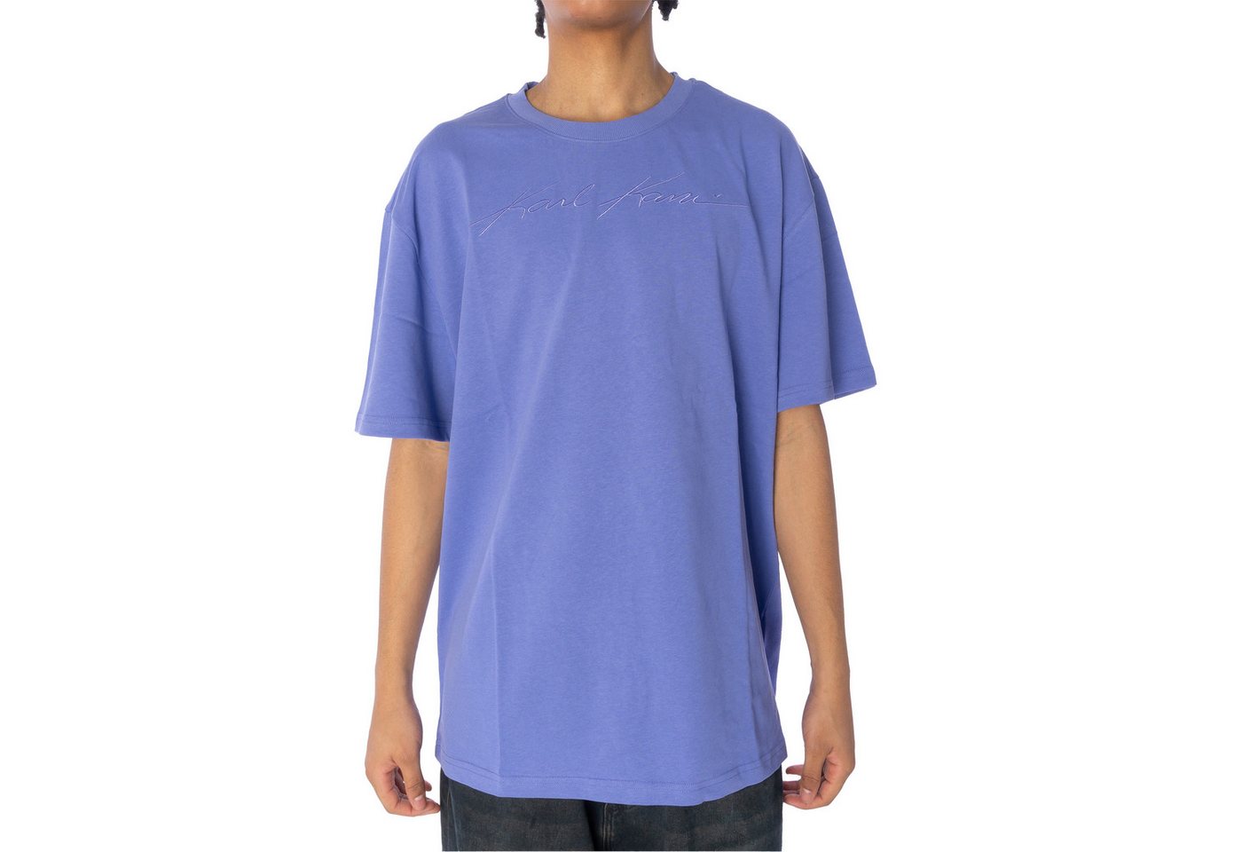 Karl Kani T-Shirt Karl Kani Autograph Heavy Jersey T-Shirt Herren Shirt lilac (1-tlg) von Karl Kani