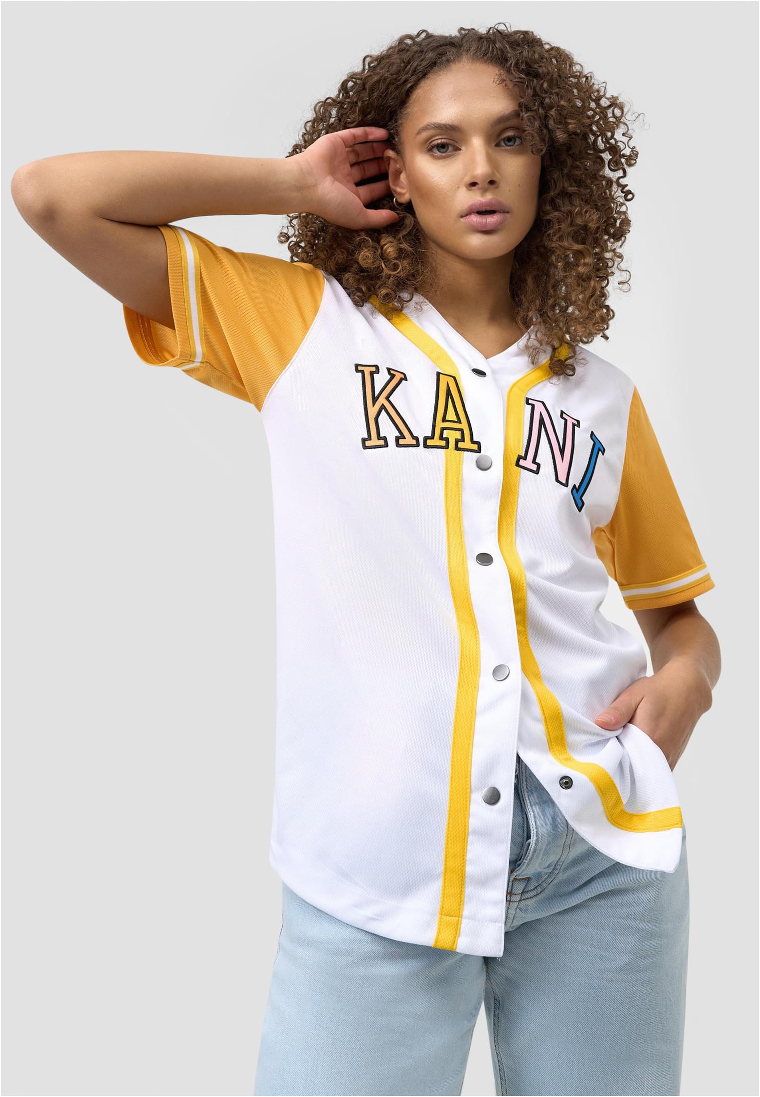 Karl Kani T-Shirt "Karl Kani Damen College Block Baseball Shirt" 1 Stk. tlg. von Karl Kani