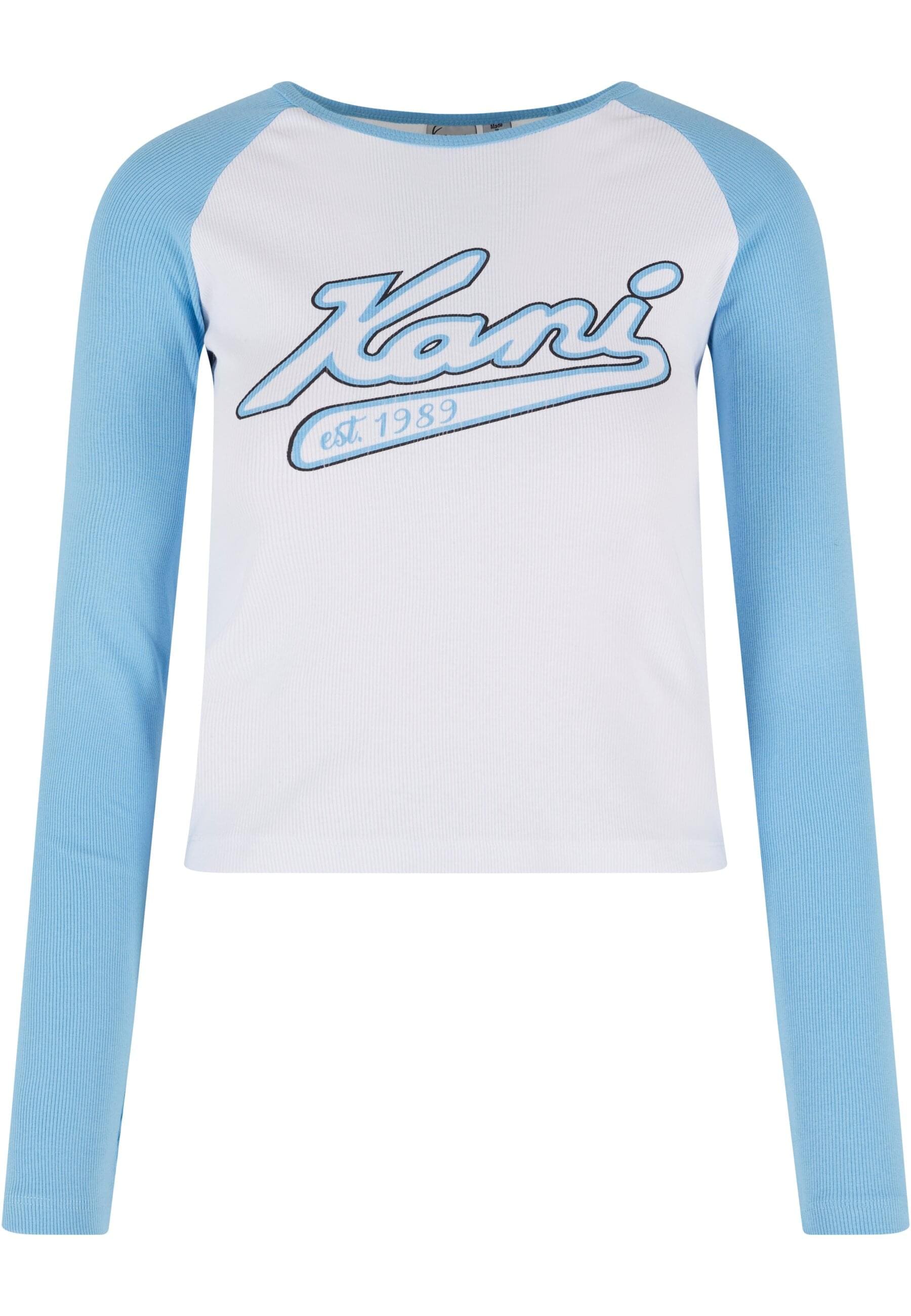 Karl Kani T-Shirt "Karl Kani Damen KW241-043-2 Karl Kani Varsity Crop Block Rib Ls" 1 Stk. von Karl Kani