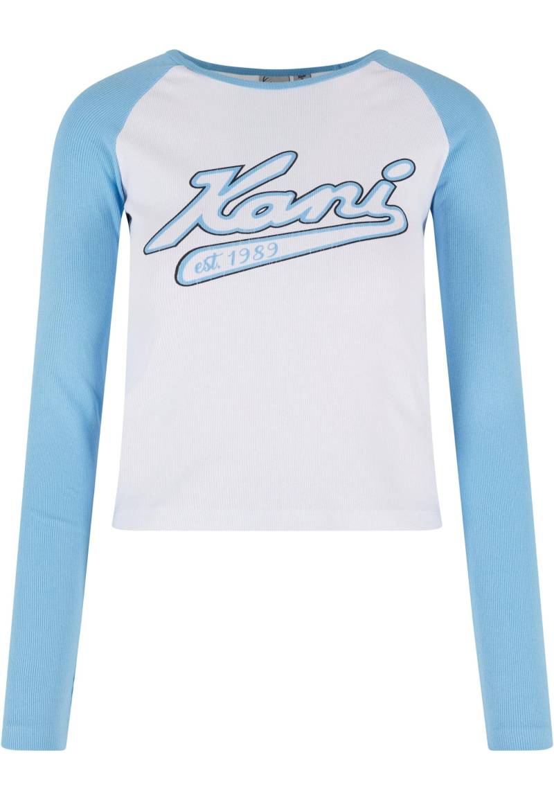 Karl Kani T-Shirt "Karl Kani Damen KW241-043-2 Karl Kani Varsity Crop Block Rib Ls" 1 Stk. von Karl Kani