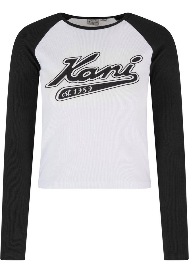 Karl Kani T-Shirt Karl Kani Damen KW241-043-3 KK Varsity Crop Block Rib Ls (1-tlg) von Karl Kani