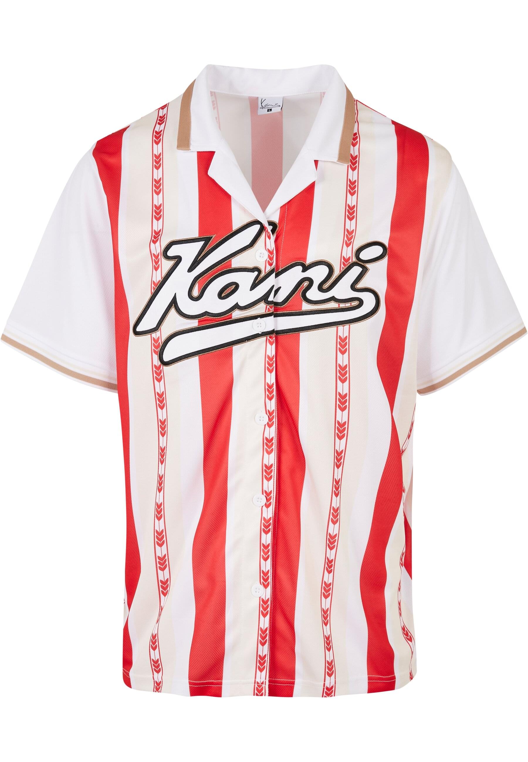Karl Kani T-Shirt "Karl Kani Herren KM222-002-1 Varsity Block Stripe Baseball Shirt" 1 Stk. von Karl Kani