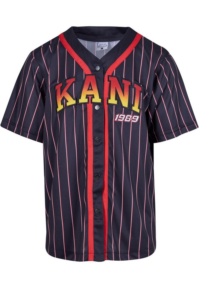 Karl Kani T-Shirt Karl Kani Herren KM233-003-1 KK Serif Pinstripe Baseball Shirt (1-tlg) von Karl Kani