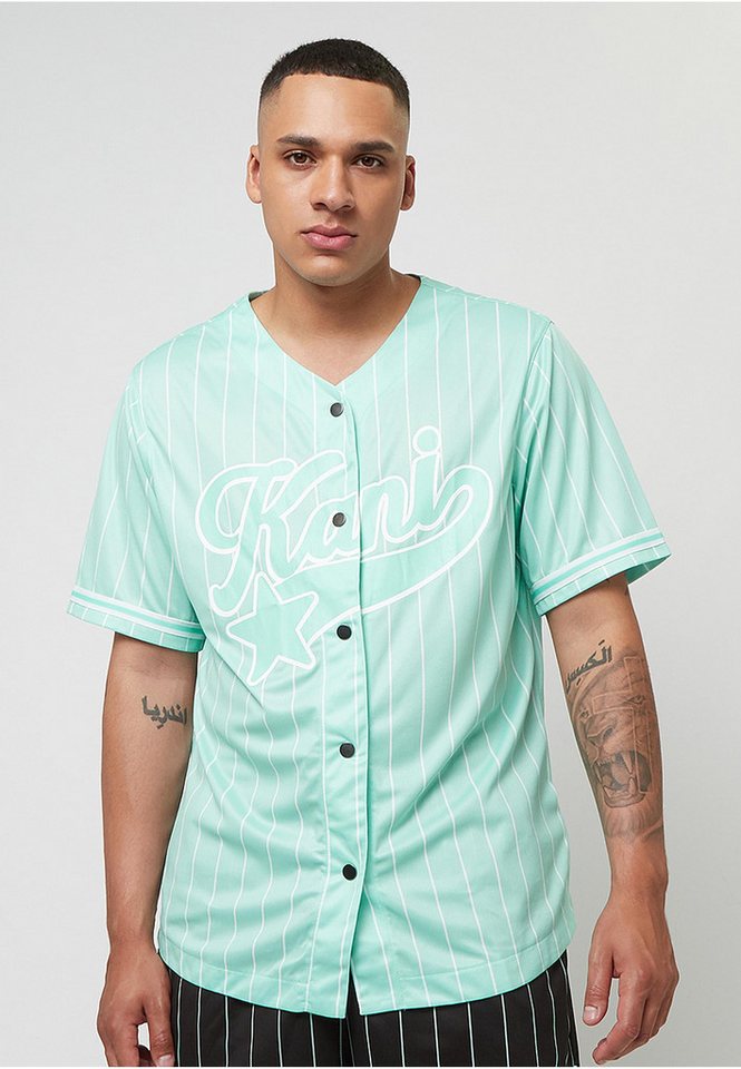 Karl Kani T-Shirt Karl Kani Star Logo Pinstripe Baseball Shirt (1-tlg) von Karl Kani