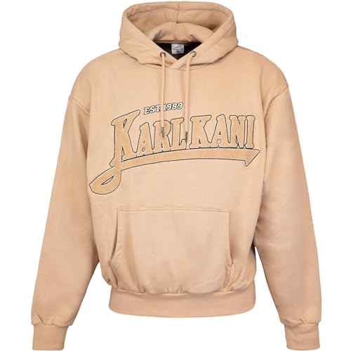 Karl Kani Trekking Oversized Hoody Kapuzenpullover (DE/NL/SE/PL, Alphanumerisch, M, Regular, Regular, Sand) von Karl Kani