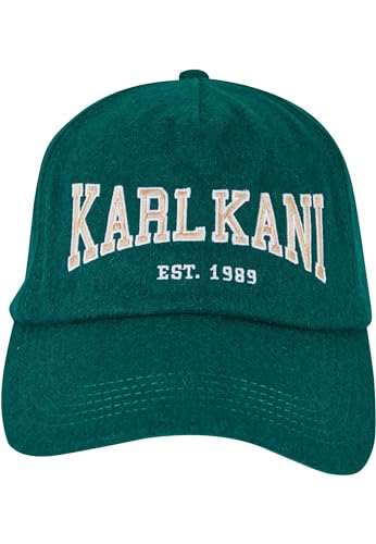 Karl Kani Unisex KA-233-001-2 KK College Signature Wool Blend Cap Dusty Green, one Size Karl Kani Unisex KA-233-001-2 KK College Signature Wool Blend Cap Dusty Green, one Size von Karl Kani