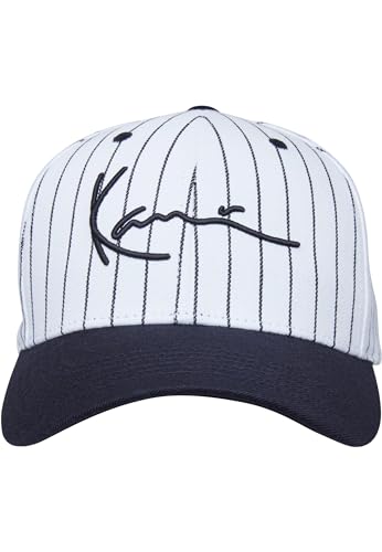 Karl Kani Unisex KA-233-003-1 KK Signature Ziczac Pinstripe Cap Offwhite/Black, one Size von Karl Kani