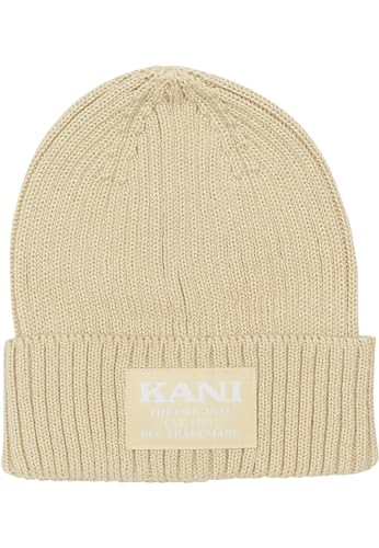 Karl Kani Unisex KA-233-006-4 KK Woven Retro Classic Beanie one Size Off White von Karl Kani