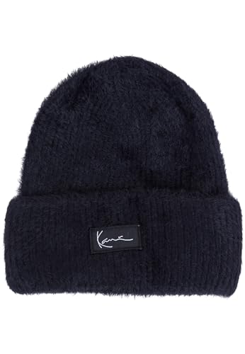 Karl Kani Unisex KA234-025-2 KK Woven Signature Cozy Beanie Black, one Size von Karl Kani