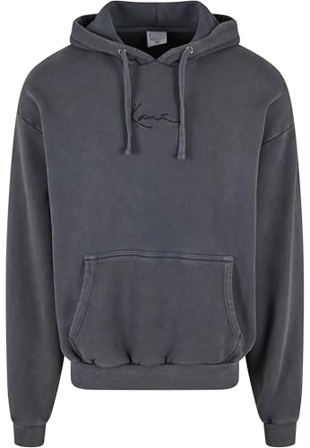 Karl Kani Unisex KU223-005-1 KK Small Signature OS Washed Heavy Sweat Eagle Hoodie Black Black, L von Karl Kani