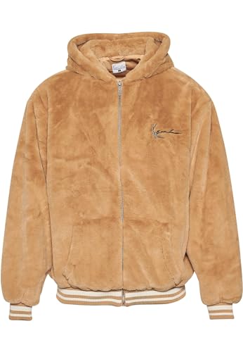 Karl Kani Unisex KU234-001-2 KK Metal Signature OS Fur Full Zip Hoodie M Sand von Karl Kani