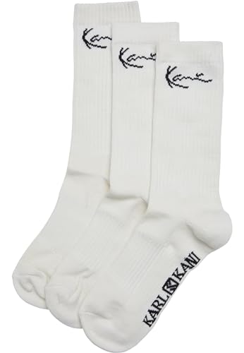 Karl Kani Unisex Signature Socks 3 Pack offwhite, 39-42 von Karl Kani