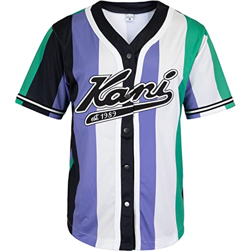 Karl Kani Varisty Striped Trikot (Green, M) von Karl Kani