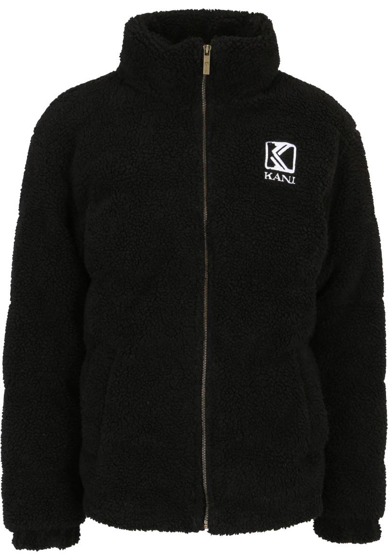 Karl Kani Winterjacke "Karl Kani Herren KM213-070-2 RETRO TEDDY PUFFER JACKET BLACK" 1 Stk. tlg. ohne Kapuze von Karl Kani