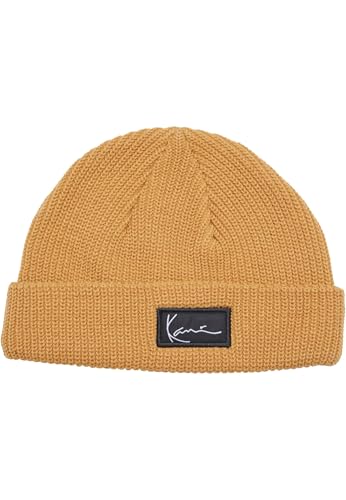 Karl Kani Woven Signature Essential Fisherman Beanie Sand, one Size von Karl Kani