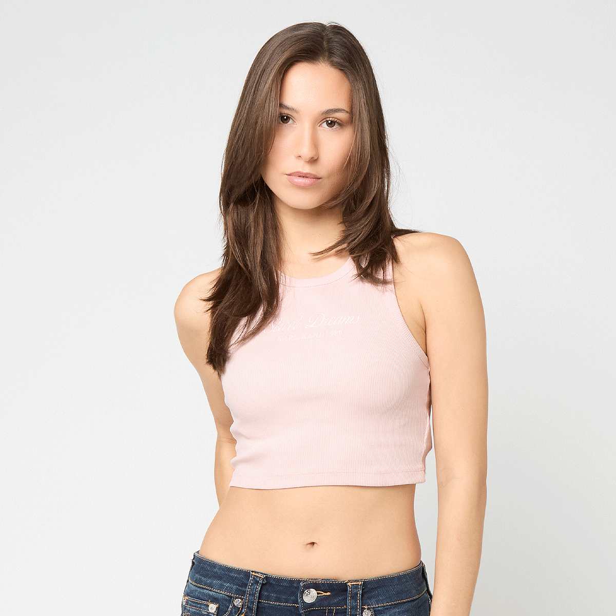 Slogan Rib Cropped Racer Top von Karl Kani