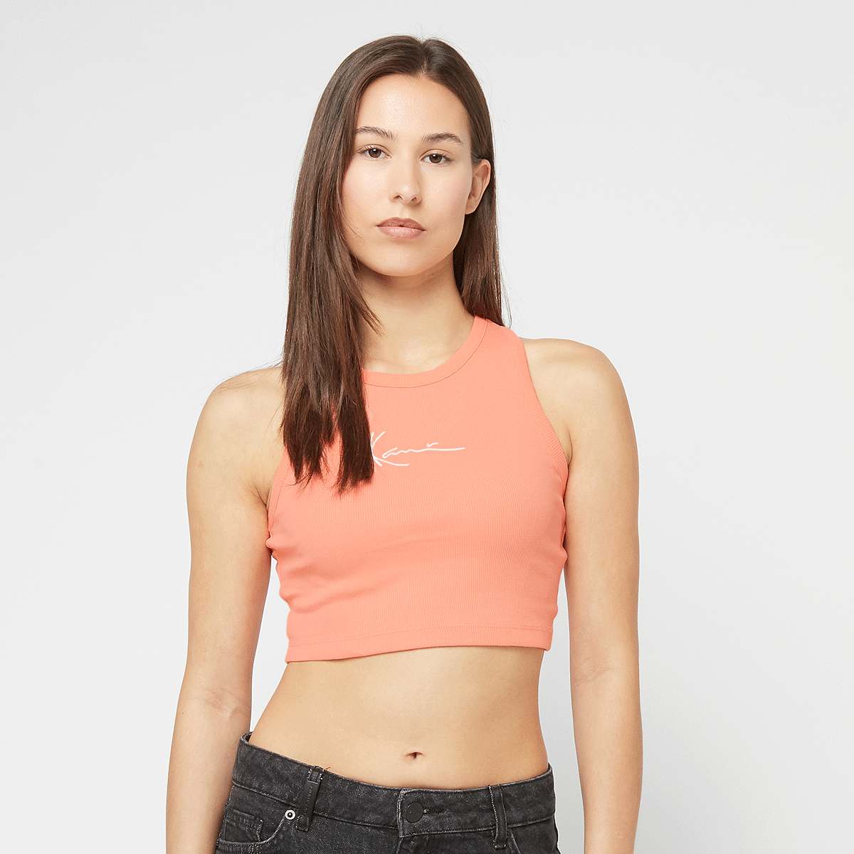 Small Signature Essential Racer Rib Top von Karl Kani