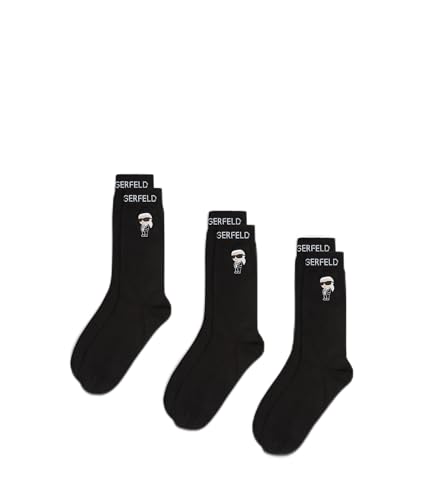 Karl Lagerfeld International B.V Men's Karl Lagerfeld, K/Ikon 3 Pack Socks, Schwarz, 9-11 von Karl Lagerfeld International B.V