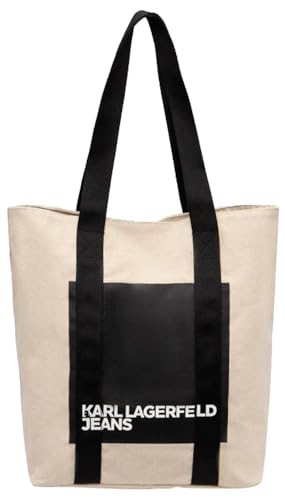 KARL LAGERFELD JEANS, Damen, Canvas Tote, Natur, Einheitsgröße von KARL LAGERFELD JEANS