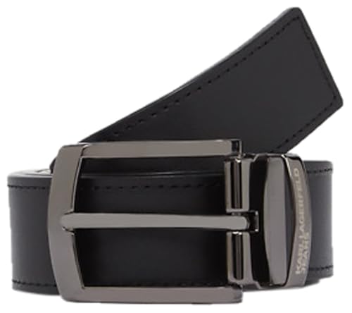 Karl Lagerfeld Jeans Men's Reversible Leather Belt, Black, 90 von Karl Lagerfeld Jeans
