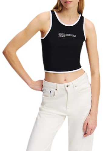 Karl Lagerfeld Jeans Outline Logo Top, Women, Black, Top Karl Lagerfeld Jeans Outline Logo Top, Women, Black, Top von Karl Lagerfeld Jeans